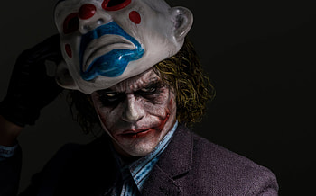 Joker Mask , joker, supervillain, superheroes, artwork HD wallpaper