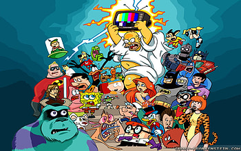 All Cartoon Characters HD wallpaper