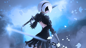 2B Nier Automata Fanart, nier-automata, games, artist, artwork, digital-art, artstation HD wallpaper