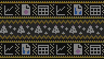 Black, white-yellow pattern, microsoft stock, texture HD wallpaper