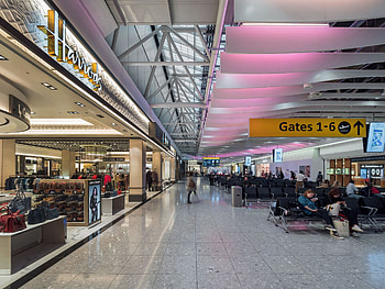 London Heathrow Airport, Terminal 4, Geometric architecture, Artistic appeal HD wallpaper