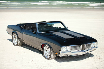 1970 Olds Cutlass Convertible, conv, black, gm, 1970 HD wallpaper