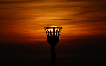 sun basket , sky, black, sun, fire HD wallpaper
