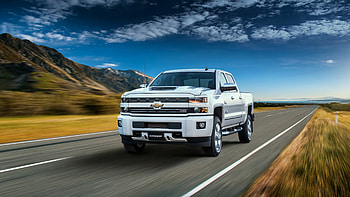 Chevrolet Silverado, Blue HD wallpaper