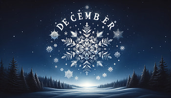 Winter Wonderland December Snowflake, December, snowflake, winter, landscape, holiday HD wallpaper