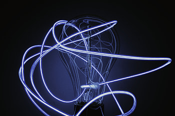 Dark, Glow, Thread, Confused, Intricate, Light Bulb, Luminescence HD wallpaper