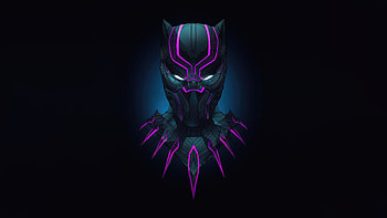 Black Panther Dominance, black-panther, superheroes, artwork, digital-art, dark HD wallpaper