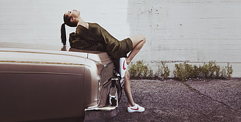Bella Hadid Nike Cortez Campaign 2017 , bella-hadid, celebrities, girls, nike, shoes HD wallpaper