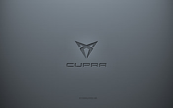 Cupra logo, gray creative background, Cupra emblem, gray paper texture, Cupra, gray background, Cupra 3d logo HD wallpaper