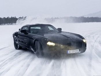 2011 Mercedes-Benz SLS AMG, black hot, o-sum HD wallpaper