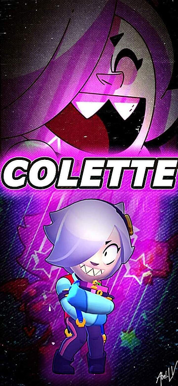 Brawl Stars Colette, magenta, art, pretty, Anime, Pelea, Destello, Brawl Stars HD phone wallpaper