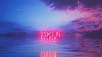 Dont Be Stupid, typography, artist, artwork, digital-art HD wallpaper