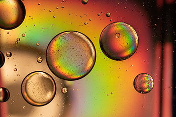 Bubble ball, rainbow colors, close up HD wallpaper