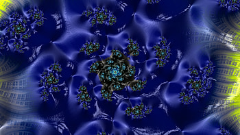 Trippy Psychedelic Fractal, artistic, blue, dark, Abstract, fractal, abstract blue HD wallpaper