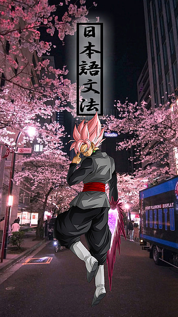 Black Goku, super, tokyo, ball, magenta, pink, rose, dragon HD phone wallpaper