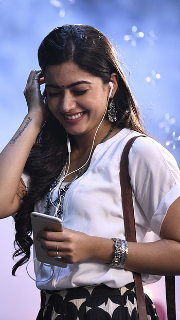 Rashmika, multilingual actress, model, beautiful HD phone wallpaper