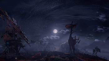 Tallneck At Cinnabar Sands Horizon Forbiden West 10k, horizon-forbidden-west, games, 2024-games, ps5-games, ps-games, ps4-games, video-games HD wallpaper