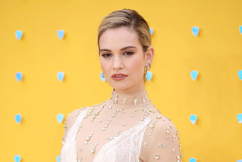 Lily James, Dominic West scandal, Witness details, Rebecca press tour HD wallpaper