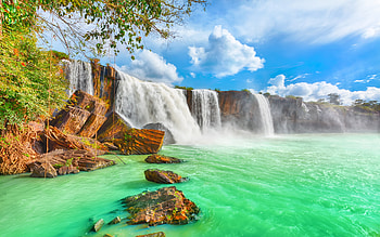 Waterfall , waterfall, nature HD wallpaper