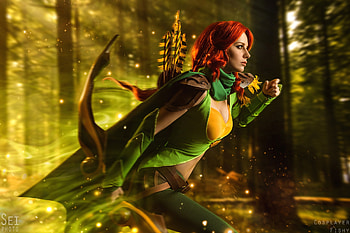 Windranger DotA 2 Cosplay, windranger-dota-2, cosplay, dota-2, girls HD wallpaper