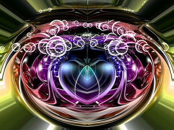 A Loving Heart, heart, sparkles HD wallpaper