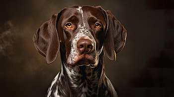 German Shorthaired Pointer Dog Portrait, portrait, dog, Animal, german shorthaired pointer HD wallpaper