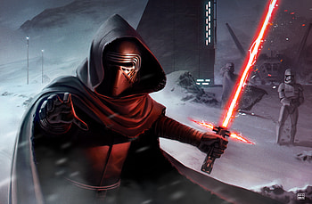 Kylo Ren The Hunt, star-wars, kylo-ren, deviantart HD wallpaper