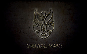 Tribal Mask, abstract, mask, 3d, text, texture, tribal HD wallpaper