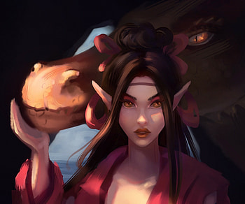 fantasy, elf HD wallpaper