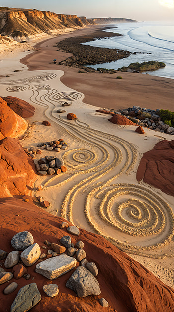 Spiral Sands Beach — & Android, beach, cliff, ocean HD phone wallpaper