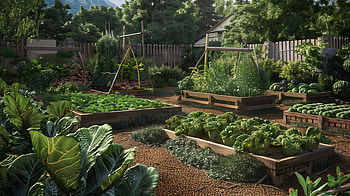 Lush Vegetable Garden, garden, vegetable garden HD wallpaper
