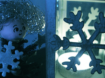 Lantern, Snowflake, Light, Snow HD wallpaper
