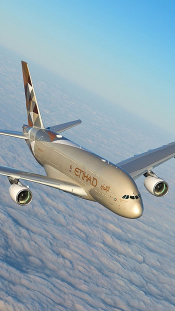 Etihad Airways, Airbus A380, Luxury travel, Airline industry HD phone wallpaper