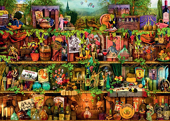 Glorious vintage, aimee stewart, shelves, fantasy, luminos HD wallpaper