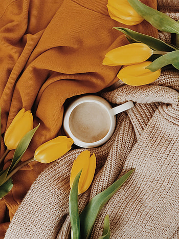 Flowers, Tulips, Cup, Drink, Beverage HD phone wallpaper