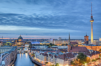 Berlin skyline, Germany Strong Cities Network HD wallpaper