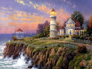 let your light shine 05, sea, sky, ocean, tower HD wallpaper