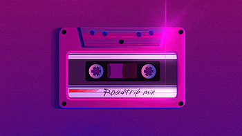 Roadtrip Mix Casette , cassette, retrowave, synthwave, vaporwave, artist, artwork, digital-art HD wallpaper