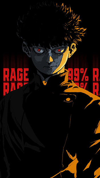 Shigeo's 99% Rage - Dark Mob Psycho 100, Anime, Mob Psycho 100, Shigeo Kageyama, dark anime HD phone wallpaper