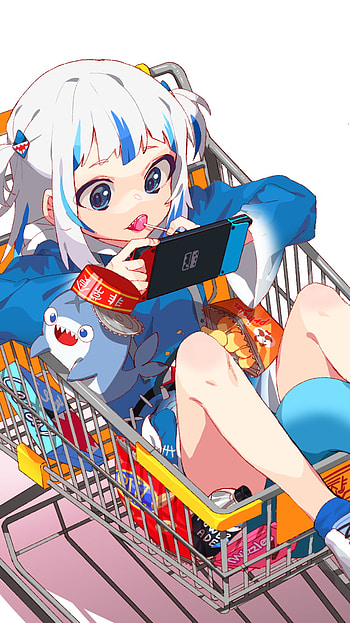 Gawr Gura VTube Star: Hololive Anime , hololive, Gawr Gura, Anime, Virtual Youtuber HD phone wallpaper