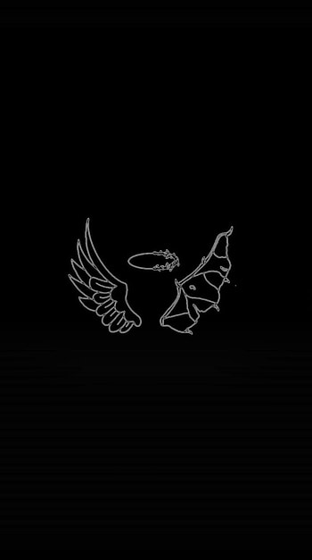 Bad angel, symbol, art HD phone wallpaper
