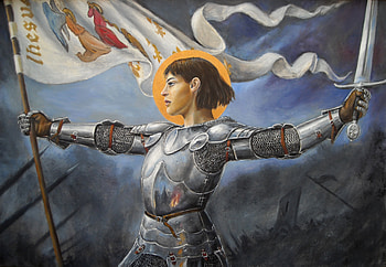 Joan of Arc, Artwork by Dashinvaine, French heroine, Historical figure HD wallpaper
