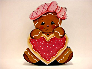 Gingerbread Girl Valentine, Heart, Cookie, Valentine, Gingerbread HD wallpaper