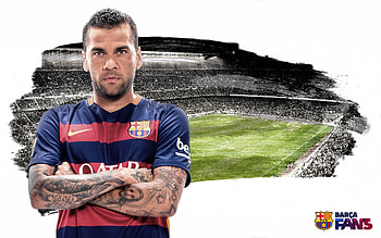 Daniel Alves, FC Barcelona HD wallpaper