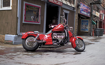 Boss Hoss, motorcycle, hoss, boss, red HD wallpaper