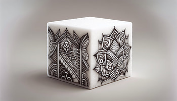 Artistic Sugar Cube - Ultra, sugar cube, cube, design, Black & White, Artwork HD wallpaper