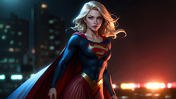 Supergirl Dystopian Hero, supergirl, superheroes, artwork, art, digital-art, ai, deviantart HD wallpaper