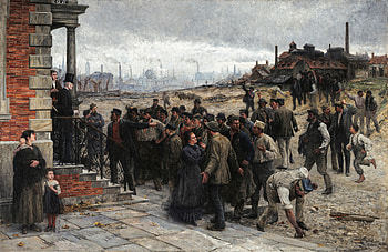 Robert Koehler - The Strike, urban, industrial, artistic, oil HD wallpaper