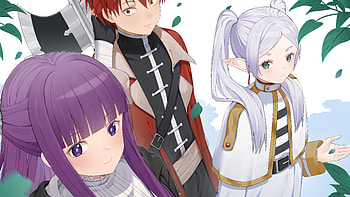 Frieren & Friends: Anime from Beyond Journey’s End, Anime, Frieren: Beyond Journey's End, Fern (Frieren: Beyond Journey's End), Stark (Frieren: Beyond Journey's End), Frieren (Frieren: Beyond Journey's End) HD wallpaper