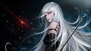 2A Nier, nier-automata, games, artist, artwork, digital-art, artstation HD wallpaper